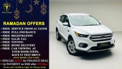 Ford Escape LEATHER SEATS + BIG SCREEN + ELEC TAILGATE / GCC / 2017 / DEALER WARRANTY UP 22/9/2022 / 902 DHS P.M