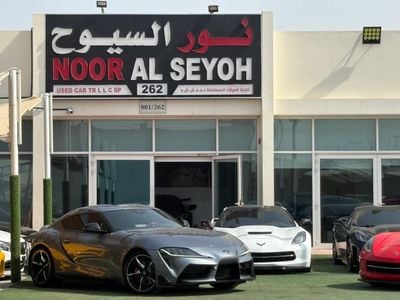 تويوتا سوبرا تويوتا سوبرا GR V6 خليجي 2022 صبغ وكاله بحاله ممتازه بدون حوادث