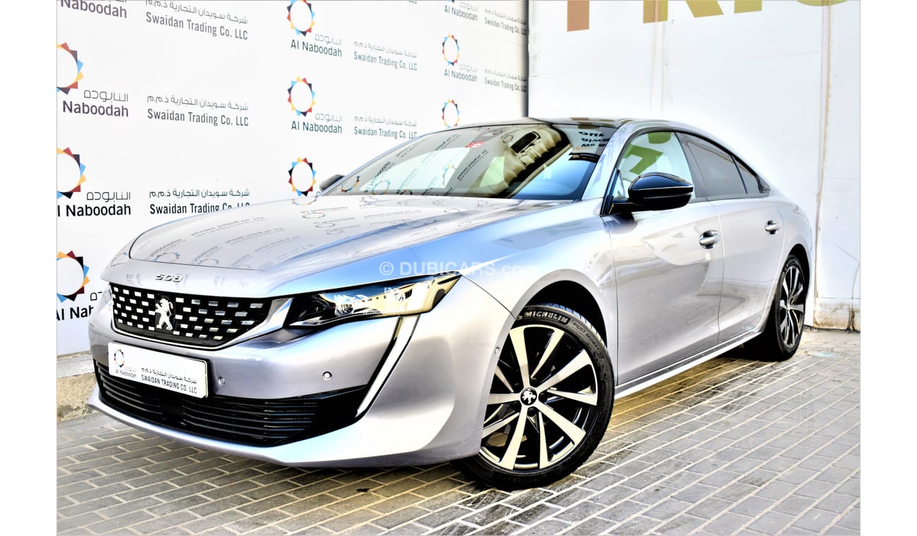 Peugeot 508 AED 1599 PM | 1.6L GT LINE GCC AGENCY WARRANTY AND SERVICE CONT UP TO 2026 OR 1000K KM
