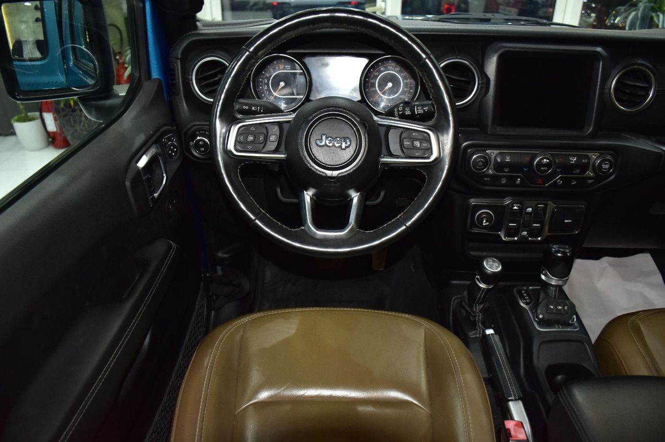 Jeep Wrangler EXCELLENT DEAL for our Jeep Wrangler Unlimited Sahara ( 2020 Model ) in Blue Color GCC Specs