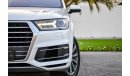 أودي Q7 45TFSI - 2Y Warranty - GCC - AED 2,952 PER MONTH - 0% DOWNPAYMENT