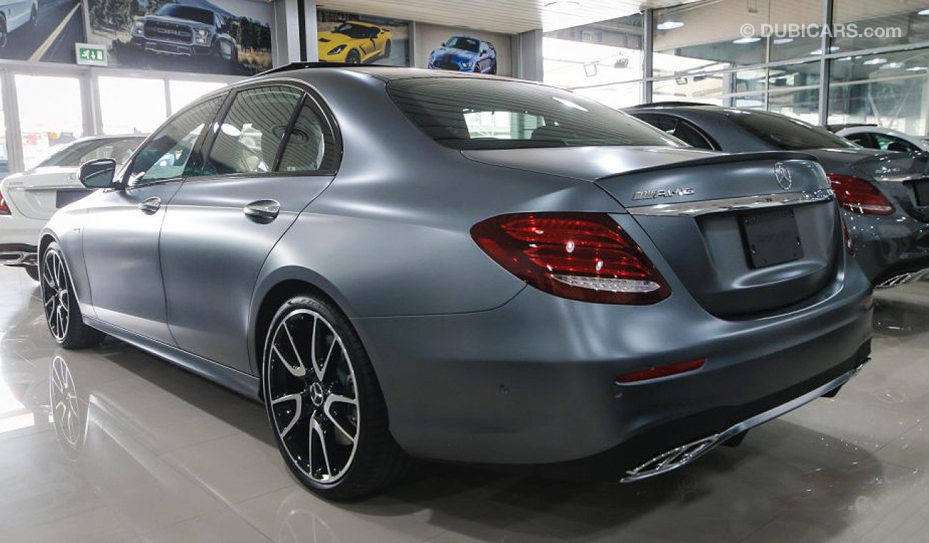 مرسيدس بنز E 43 AMG 4MATIC, 3.0L, V6 Biturbo, GCC Specs with 2 Year Unlimited Mileage Warranty