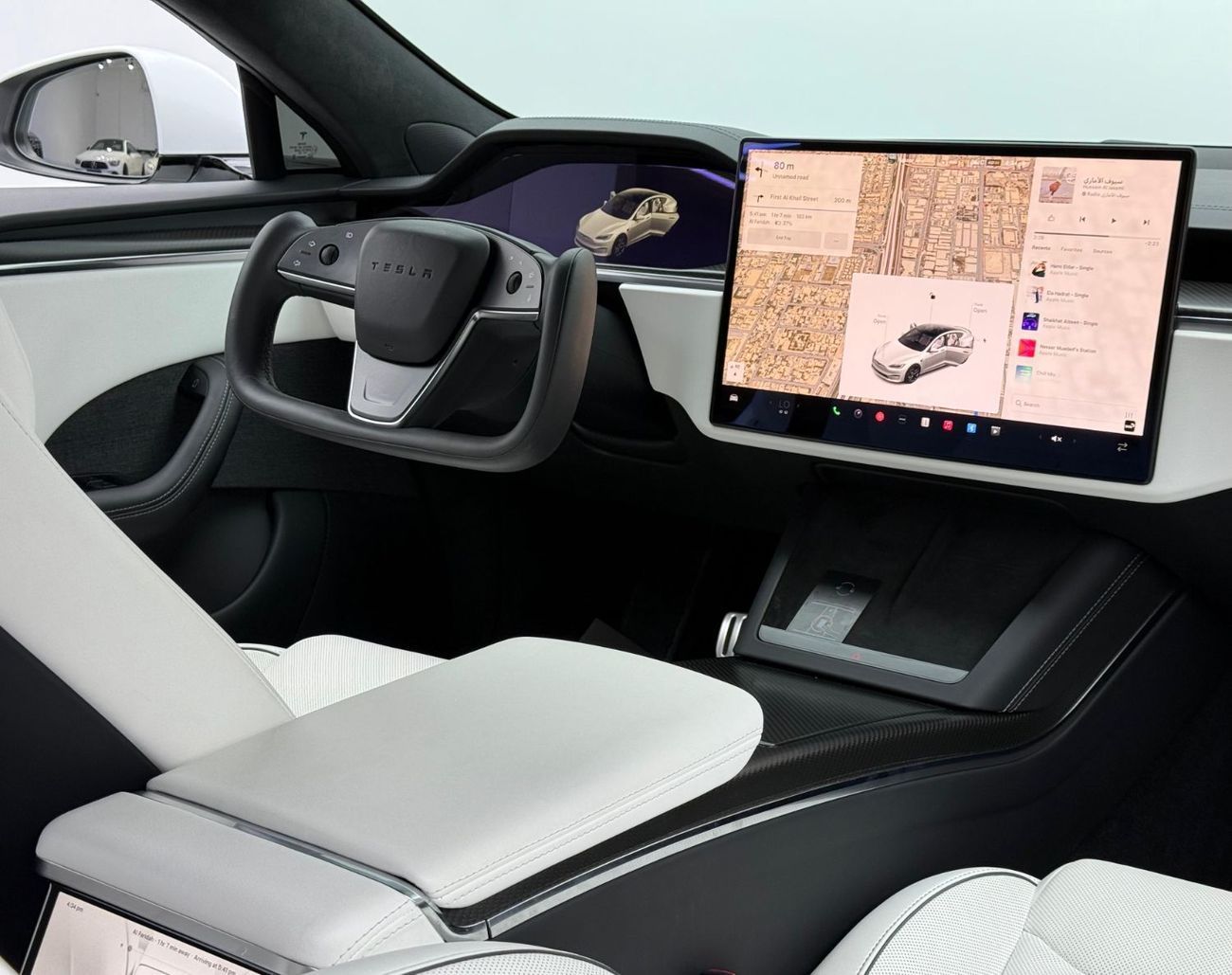 تسلا Model S Plaid (AWD) 2023 Tesla Model S Plaid Track Pack, 2027 Tesla Warranty, Full Tesla Service History, Lo