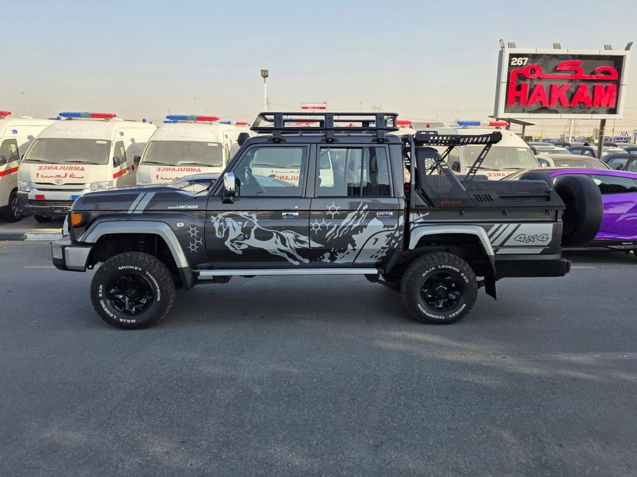 تويوتا لاند كروزر بيك آب RIGHT HAND VEHICLE ONLY FOR EXPORT 4.5L MODEL 2018 SHAPE 2024