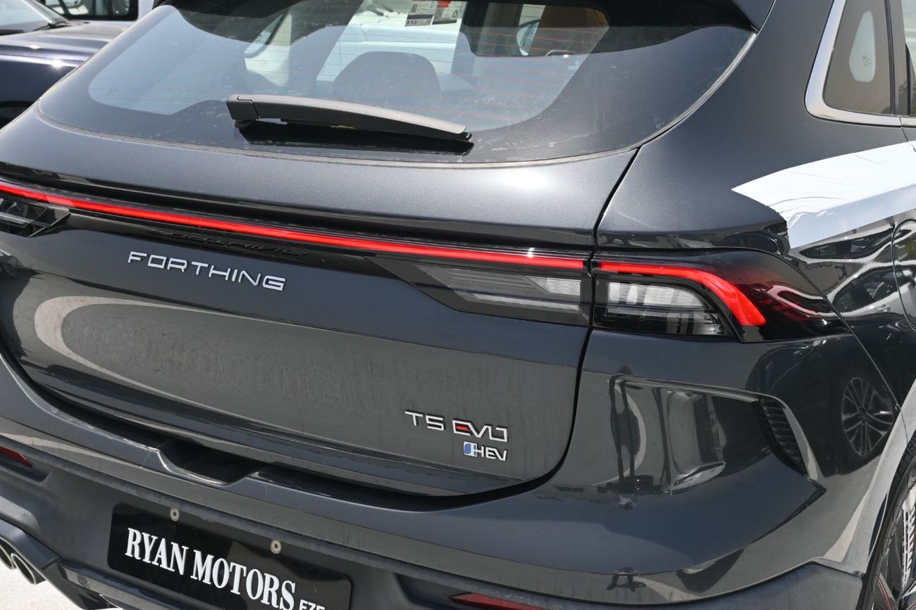 فورسينغ تي 5 إيفو Forthing TS EVO HEV 1.5L Turbo + Hybrid, Model 2024, Color Dark Grey