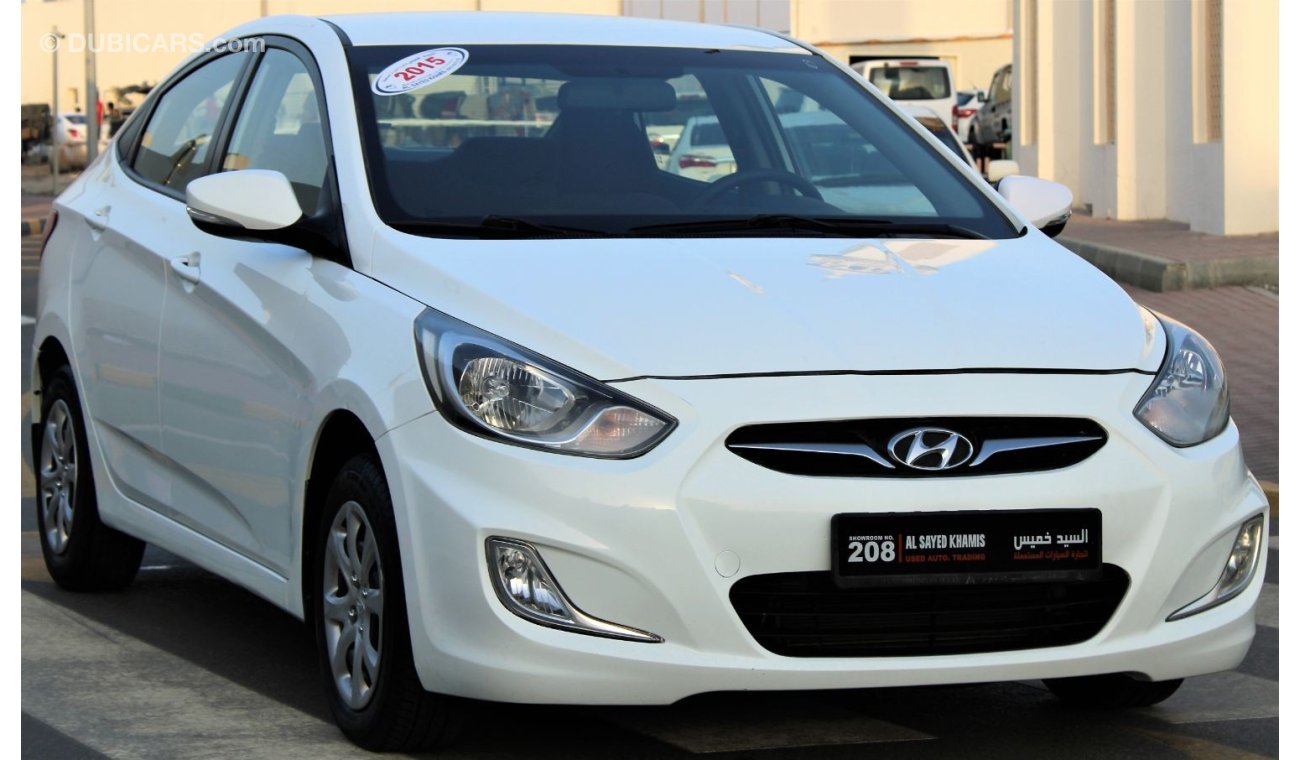 Hyundai Accent Hyundai Accent 2015 GCC in excellent condition without accidents, very clean from inside and outside