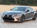 Lexus RC350 F-Sport 3.5L MODEL 2015 GCC CAR PERFECT CONDITION INSIDE AND OUTSIDE FULL OPTION SUN ROOF LEATHER SE