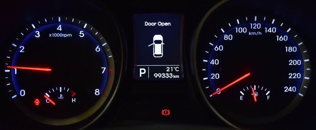 Hyundai Santa Fe EXCELLENT DEAL for our Hyundai SantaFe 4WD V6 ( 2016 Model ) in Silver Color GCC Specs