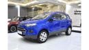 Ford EcoSport EXCELLENT DEAL for our Ford EcoSport ( 2017 Model ) in Blue Color GCC Specs