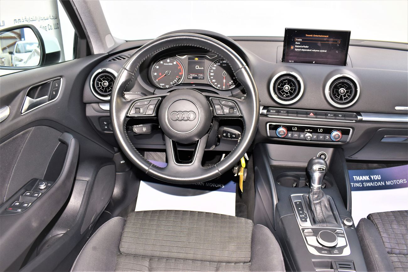 Audi A3 AED 1359 PM | 1.0L 30TFSI GCC DEALER WARRANTY