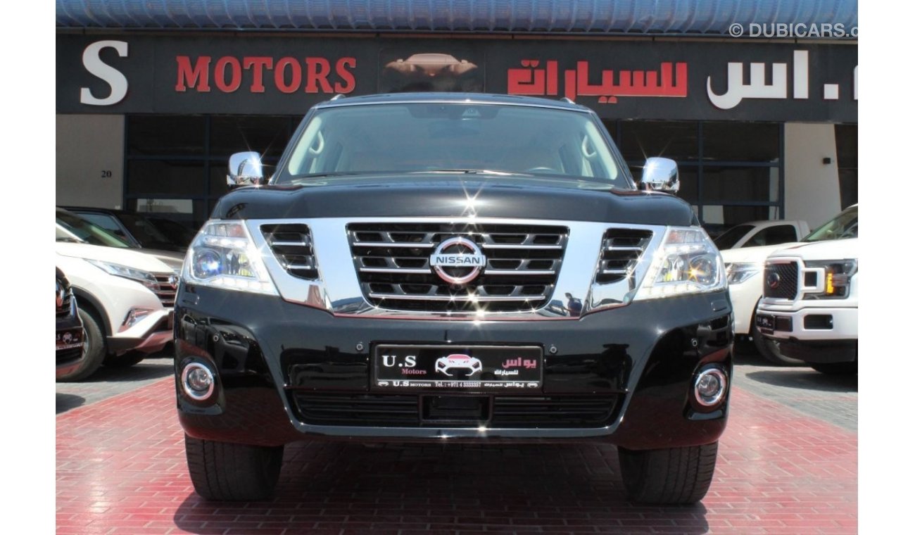 نيسان باترول LE PLATINUM FULLY LOADED 2019 GCC SINGLE OWNER WITH AGENCY SERVICE IN MINT CONDITION