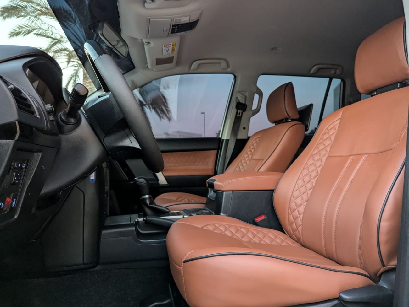تويوتا برادو Toyota Prado 2018 diesel white LHD 7 seats automatic gear