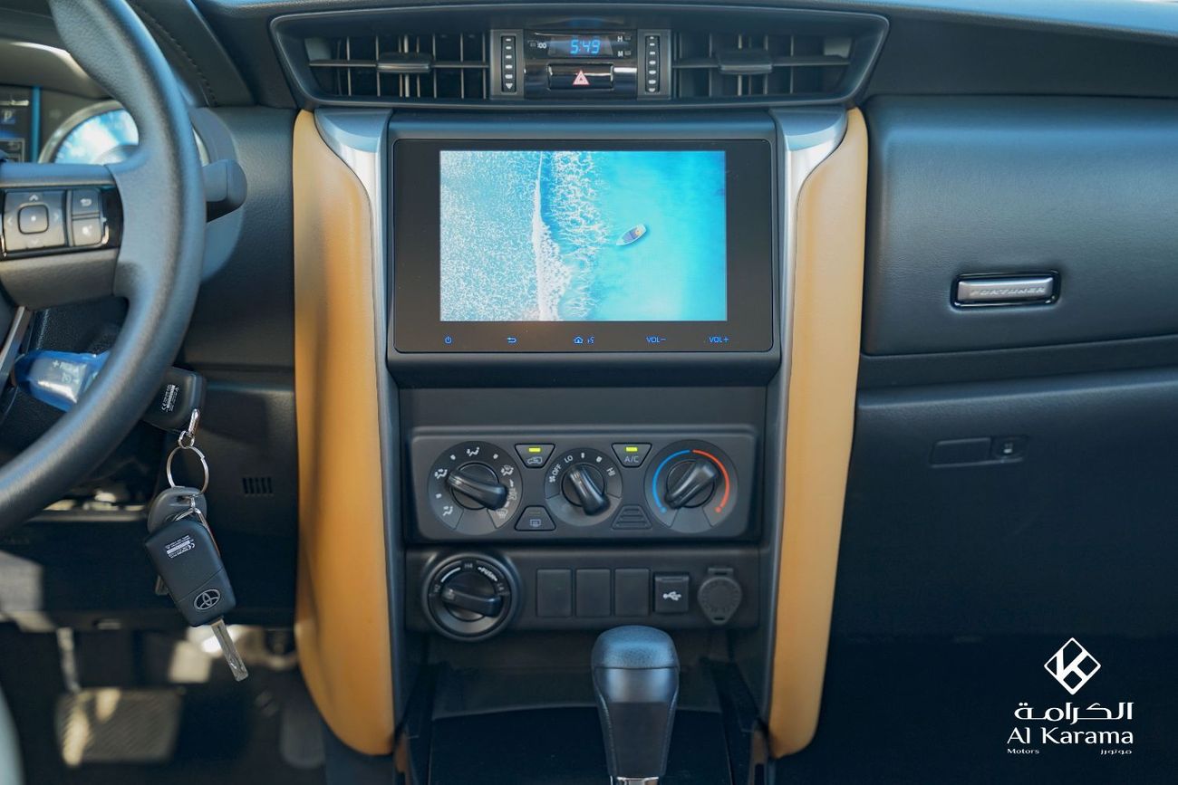 Toyota Fortuner 2.4L GX 4WD DIESEL Engine | 17' Alloy Wheels | 8" DISPLAY AUDIO | Rear Camera | GCC Specs