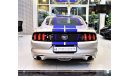 Ford Mustang ORIGINAL PAINT ( صبغ وكاله ) AMAZING Ford Mustang 2015 Model!! in Silver Color! GCC Specs