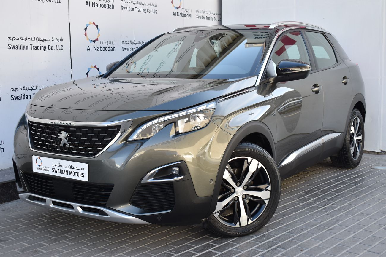 Peugeot 3008 AED 1199 PM | 1.6 TC AT GT LINE GCC MANUFACTURER WARRANTY 2026 OR 100K KM
