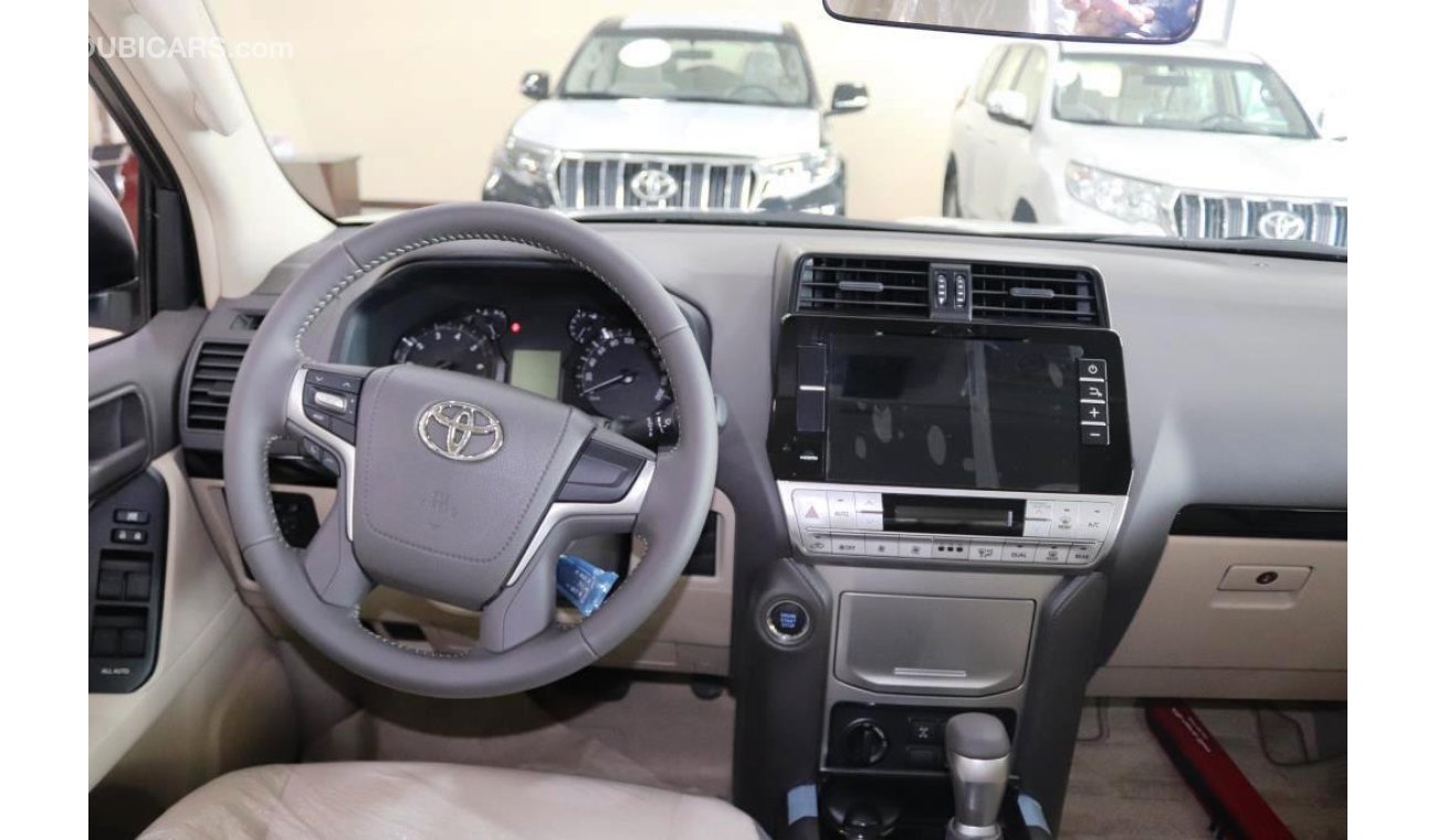 Toyota Prado GXR 4.0l Petrol V6 Automatic with Sunroof & 18' Alloy Wheels/Export-2019/White Pearl inside Beige//