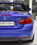 بي أم دبليو 440i EXCELLENT DEAL for our BMW 440i M-Kit Convertible ( 2017 Model ) in Blue Color GCC Specs