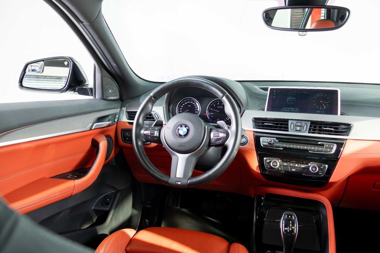 BMW X2 M35i 2.0L GCC-M Package-M Sports Seats-Excusive Red Interior Leather rim-Blue Brake Calipers