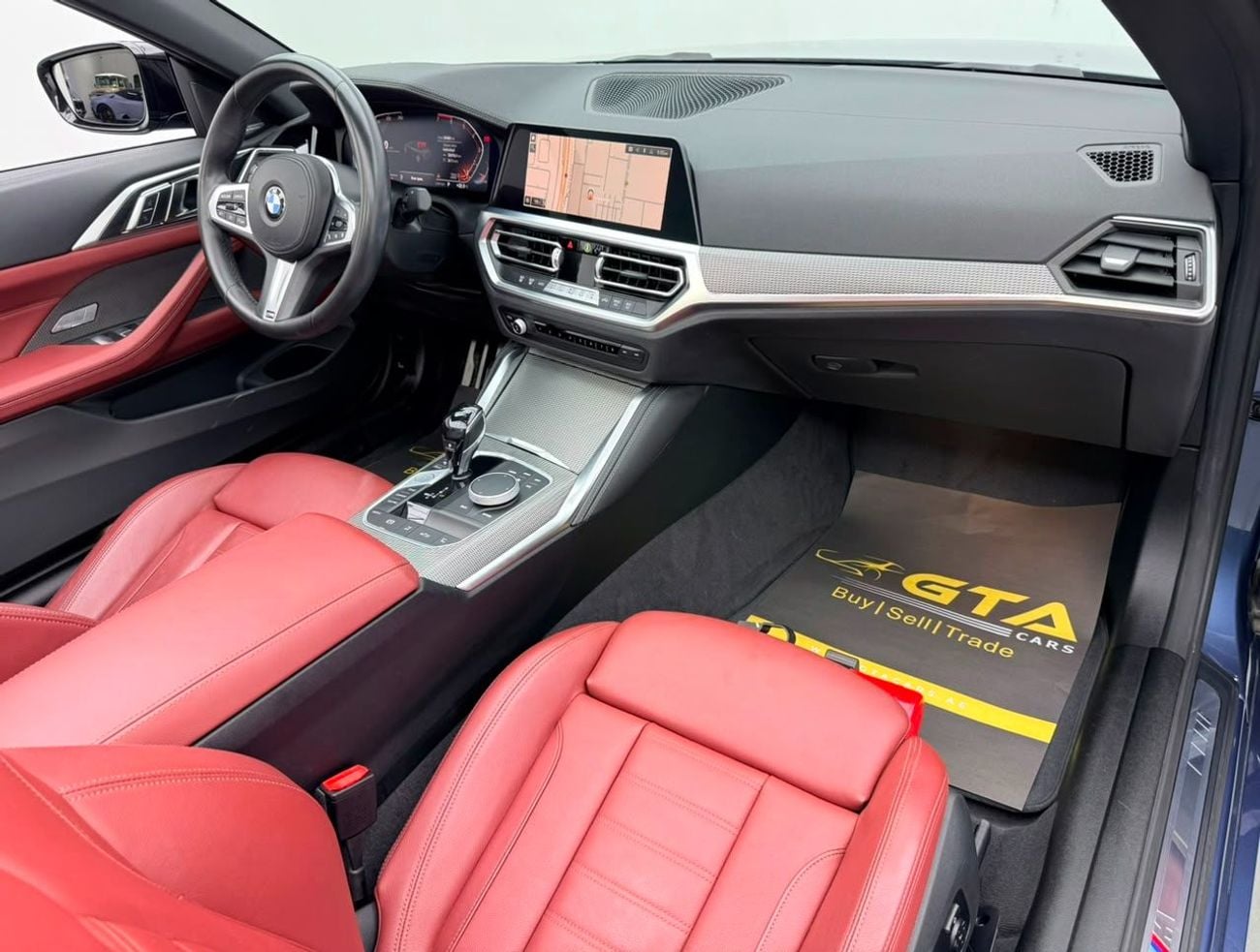 BMW 430i 2021 BMW 430i M-Sport Convertible, 2027 BMW Warranty + Service Pack, Full BMW Service History, GCC