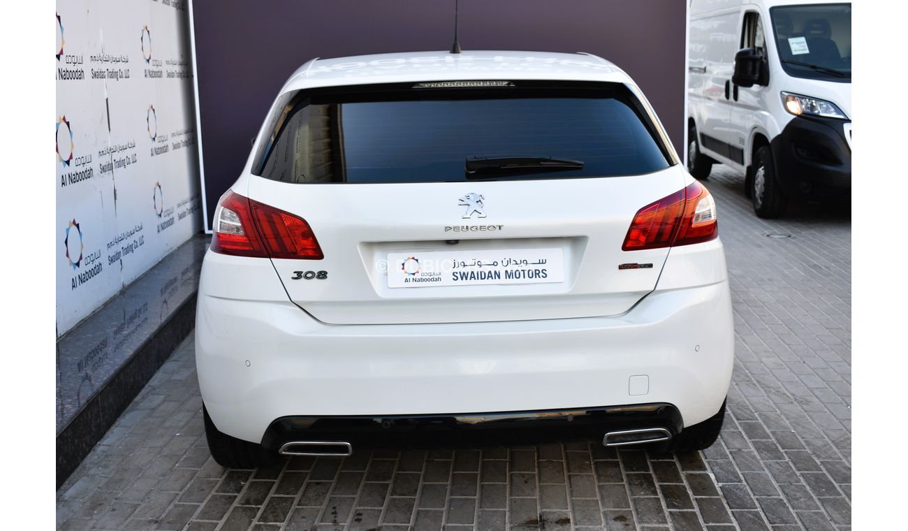Peugeot 308 AED 639 PM | 1.6L GT LINE GCC DEALER WARRANTY