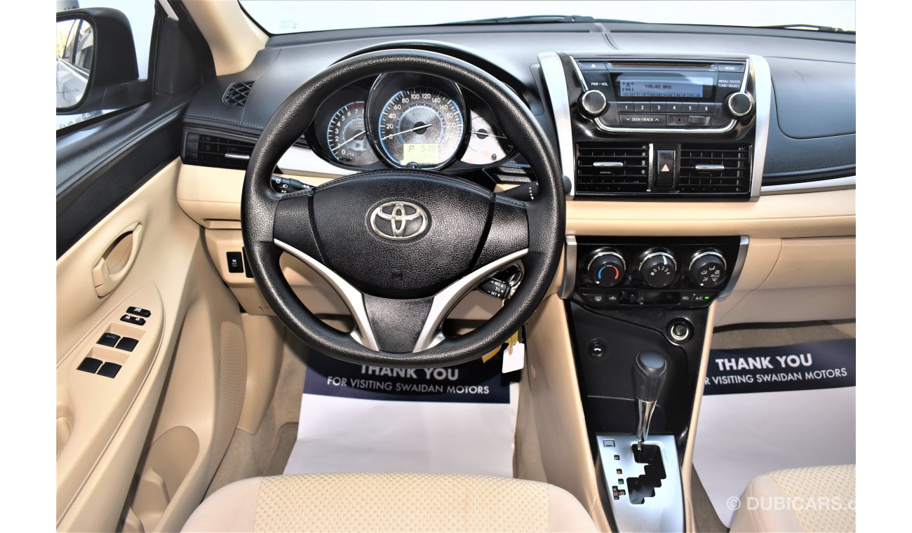 Toyota Yaris 1.5L SE SEDAN 2017 GCC SPECS DEALER WARRANTY