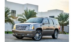 Cadillac Escalade 6.2L V8 Platinum - 2014 - 2 Years Warranty!  - AED 1,610 PER MONTH - 0% DOWNPAYMENT