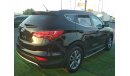 Hyundai Santa Fe 2015 BLACK GCC NO PAIN NO ACCIDENT PERFECT