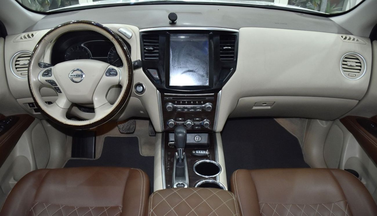 نيسان باثفايندر EXCELLENT DEAL for our Nissan Pathfinder SV 4WD ( 2014 Model ) in White Color GCC Specs