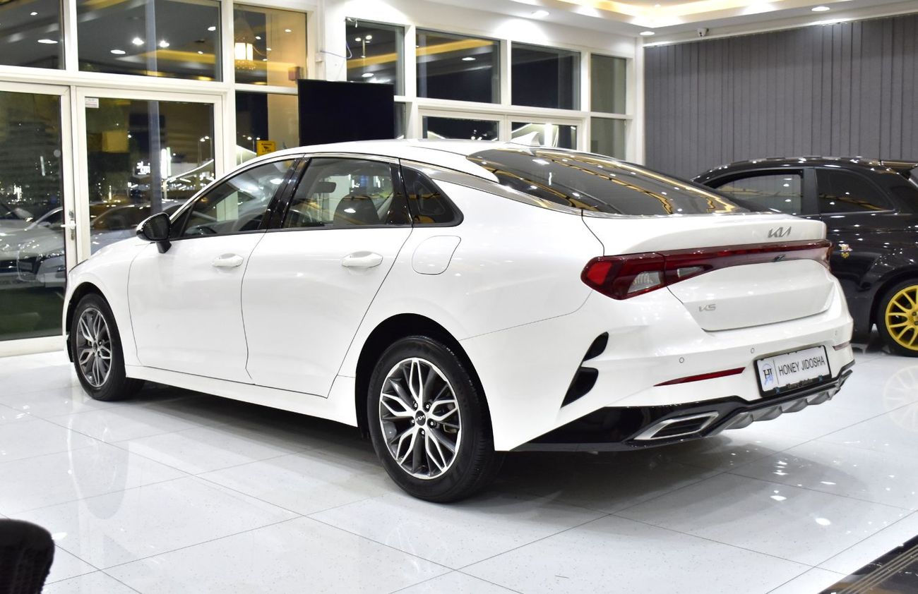 Kia K5 EXCELLENT DEAL for our KIA K5 ( 2022 Model ) in White Color GCC Specs