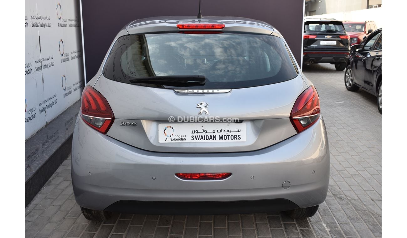 Peugeot 208 AED 449 PM | 1.6L ACTIVE GCC AGENCY WARRANTY UP TO 2024 OR 100K KM