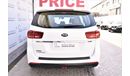 Kia Carnival AED 1762 PM | 3.3L LX V6 GCC WARRANTY