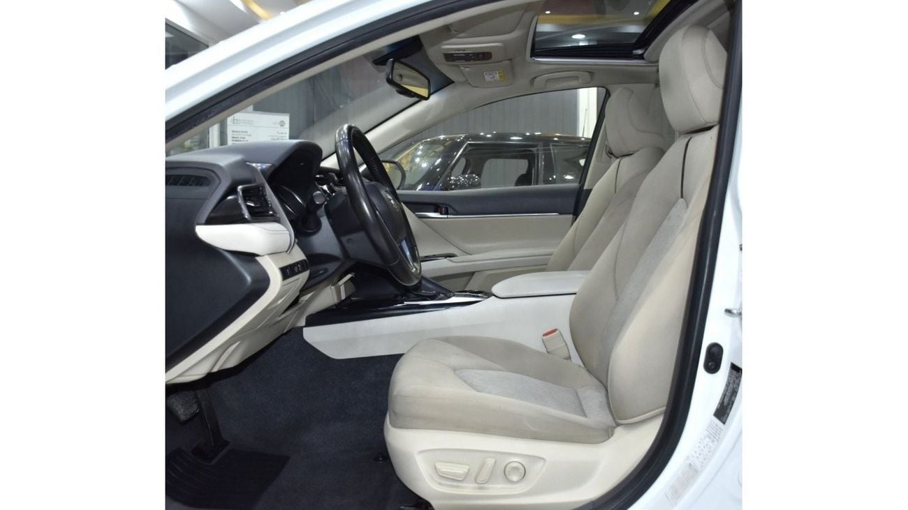 Toyota Camry EXCELLENT DEAL for our Toyota Camry SE ( 2019 Model ) in White Color GCC Specs