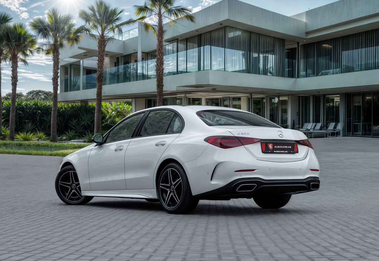 مرسيدس بنز C 200 C200 AMG | 3,721 P.M | 0% Downpayment | AGENCY WARRANTY / SERVICE!