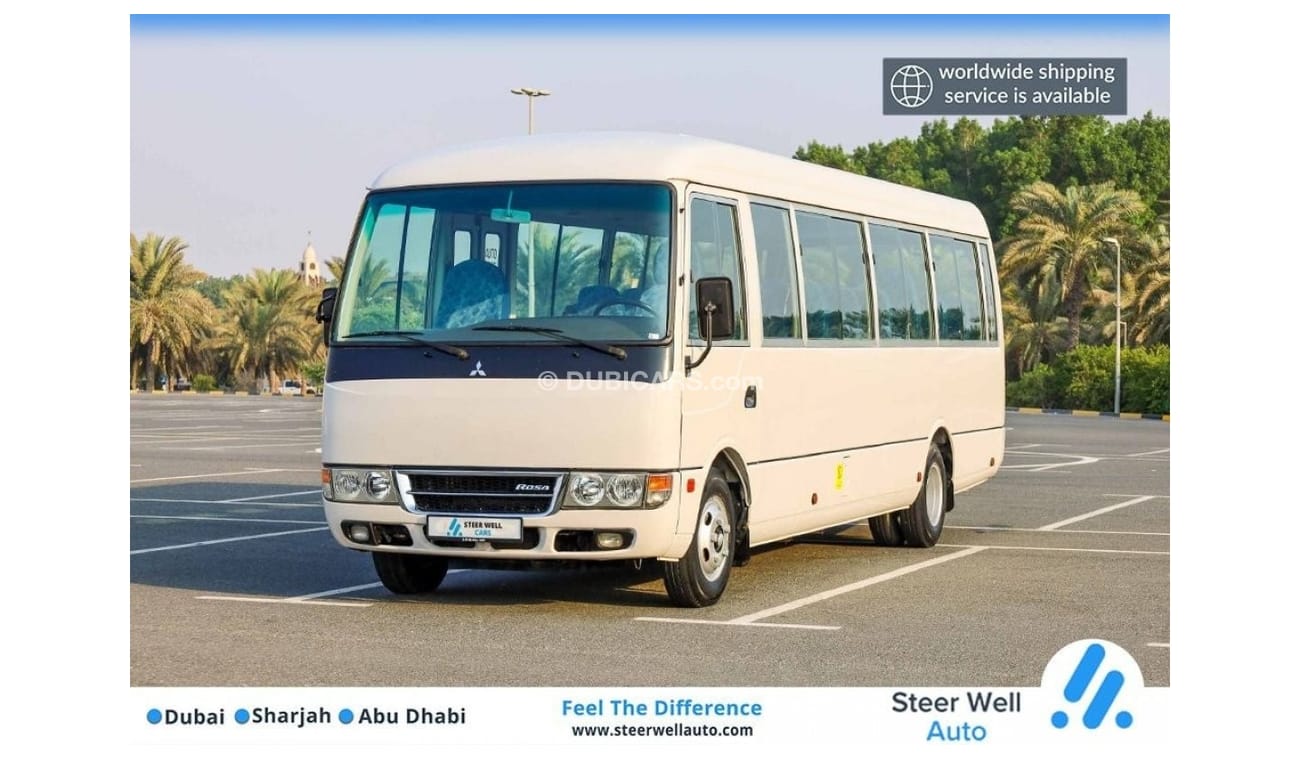 ميتسوبيشي روزا 2019 | Long Body 26 Seater | Manual Transmission - Diesel | GCC - Book Now
