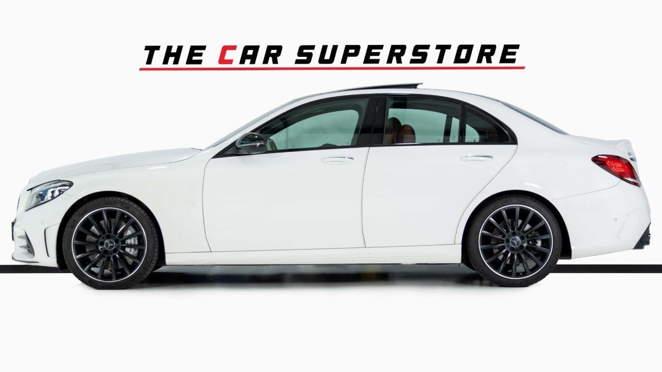 Mercedes-Benz C 43 AMG Std 3.0L 4 Matic-GCC-19 Inch Black Rims-Panoramic Roof-Active Sports Exhaust
