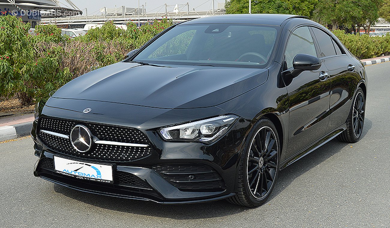 Mercedes-Benz CLA 200 AMG 2020, GCC, 0km, with 2 Years Unlimited Mileage Warranty + 60,000km Service at EMC