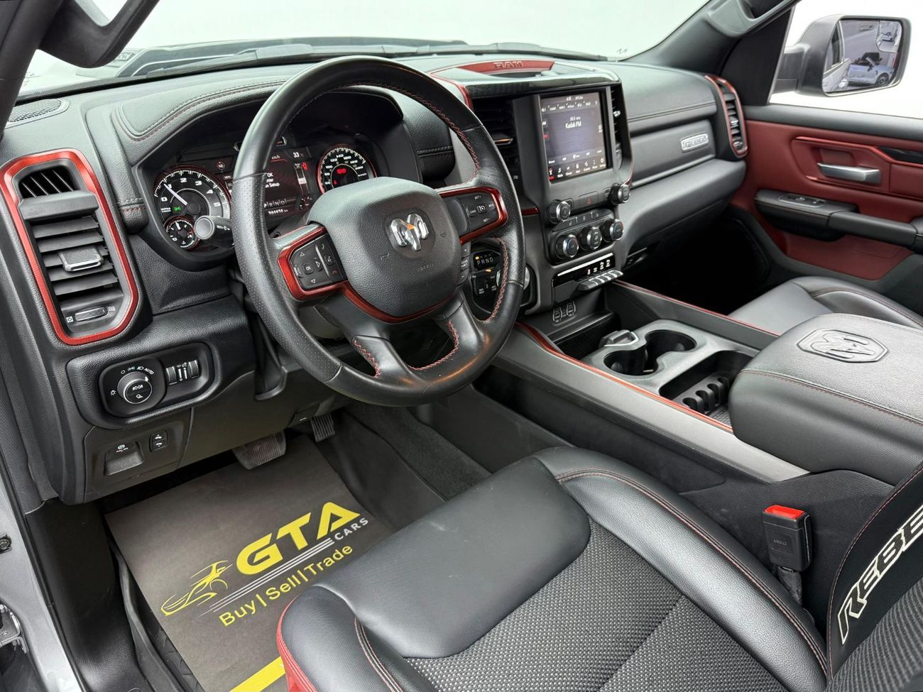 رام 1500 Rebel Crew Cab 5.7L 2021 RAM 1500 Rebel, 5.7L V8 4WD, 395bhp, 8 Speed Auto Gearbox. AED 155,000 or A