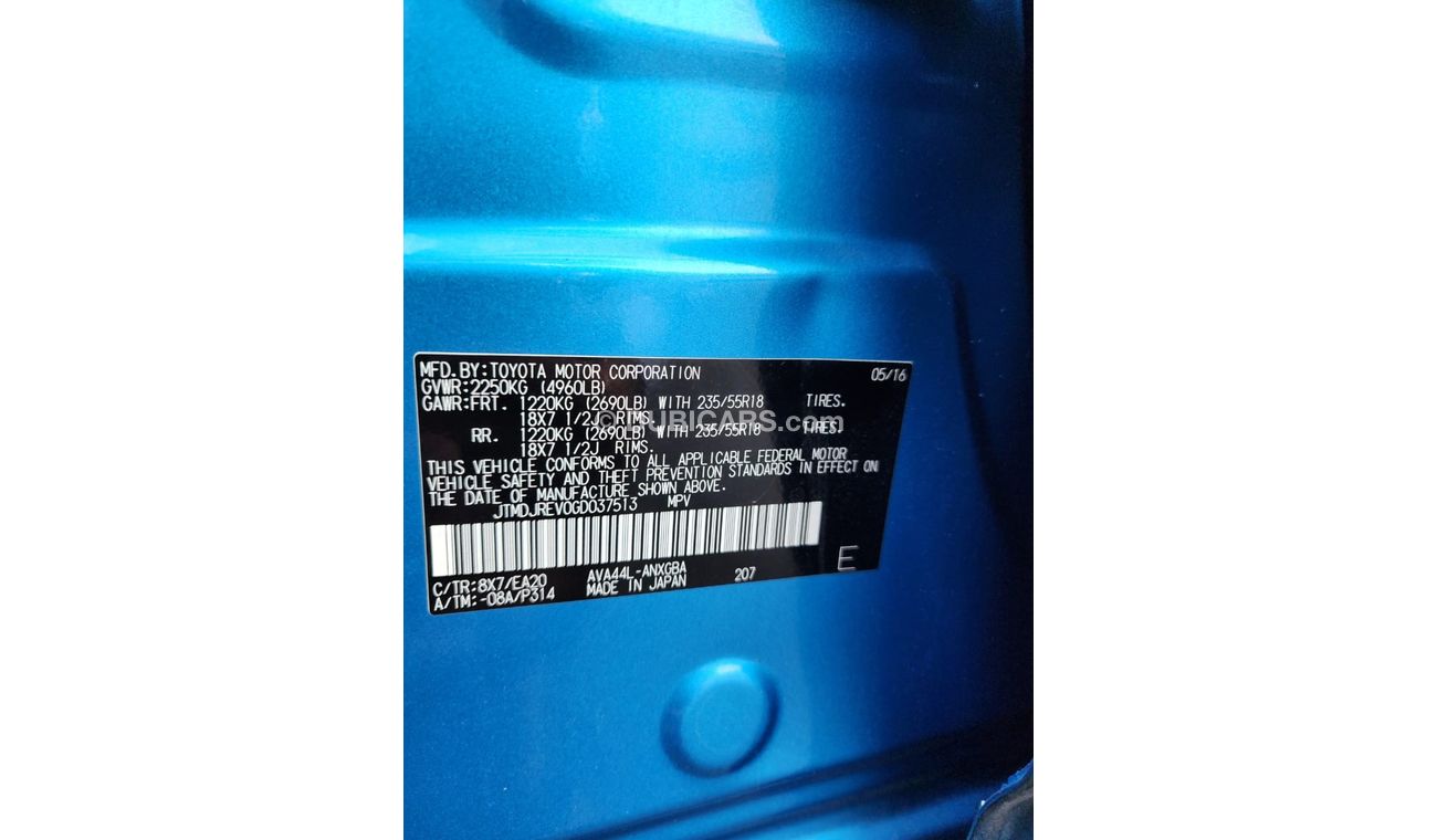 Toyota RAV4 TOYOTA RAV4 XLE HYBRID 2016 MODEL