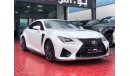 Lexus RC F GCC DEALERSHIP WARRANTY IN MINT CONDITION