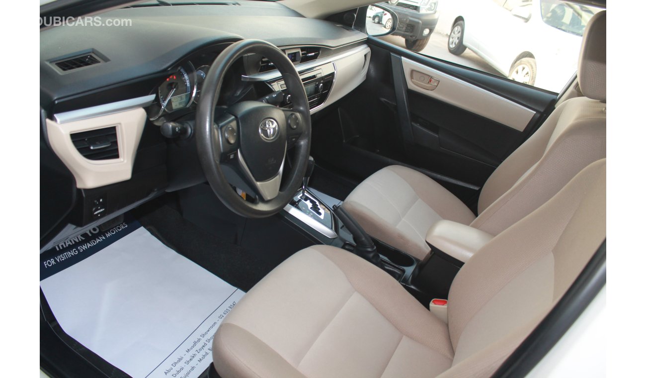 Toyota Corolla 2.0L SE 2016 MODEL WITH CRUISE CONTROL BLUETOOTH SENSOR