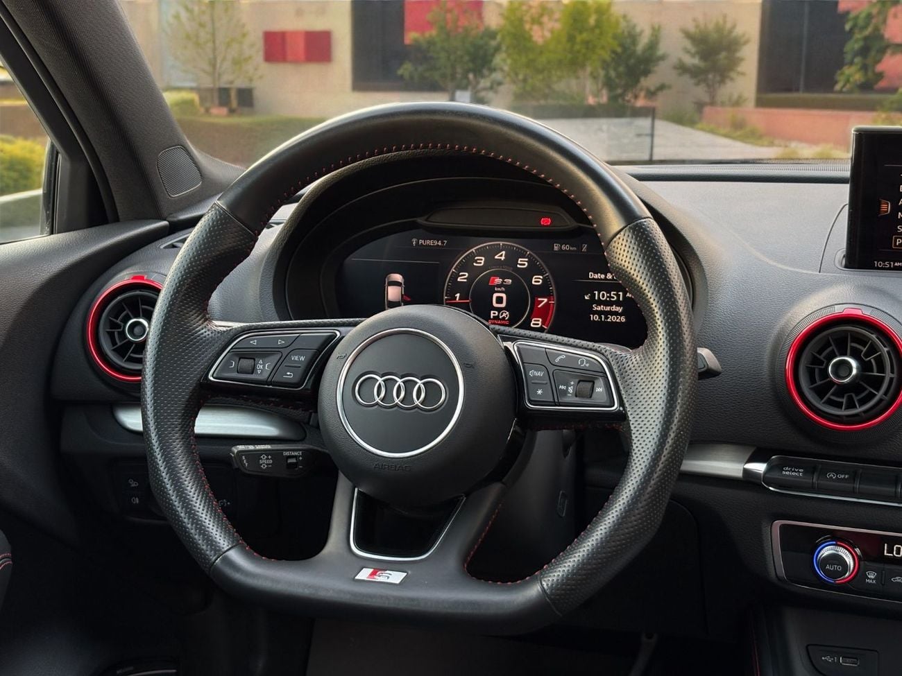 Audi S3 TFSI quattro 2.0L AUDI S3 2.0L TFSI QUATTRO A/T | 2018 | GCC SPECS | AED 2,870 per month