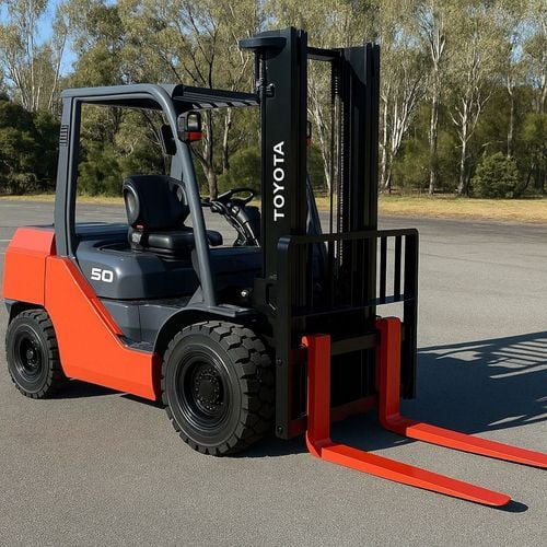 Toyota Fork lift Forklift TOYOTA 5 TON 3 STAGE DIESEL FORKLIFT TRUCK MODEL 8FD50N. (Export Only)