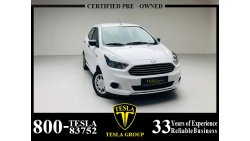 Ford Figo / SEDAN / GCC / 2017 / WARRANTY / FULL DEALER SERVICE HISTORY (AL TAYER) / ONLY 230 DHS MONTHLY