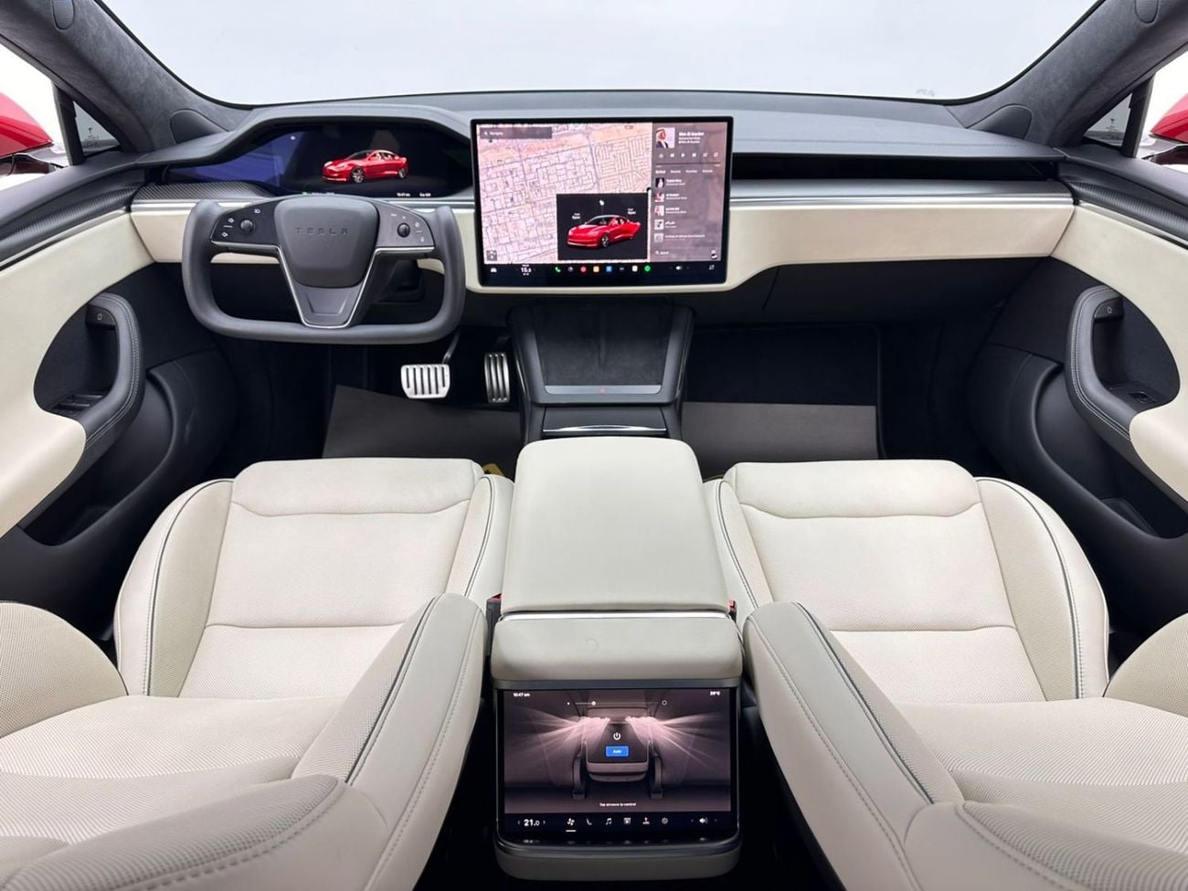 تسلا Model S 2023 Tesla Model S Plaid, 3/2028 Tesla Warranty, Tesla Full Service History, GCC