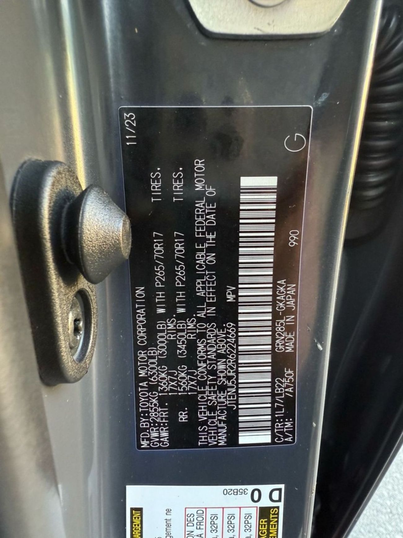 Toyota 4Runner 2024 TOYOTA 4RUNNER SR5-TRD KIT / UAE PASS