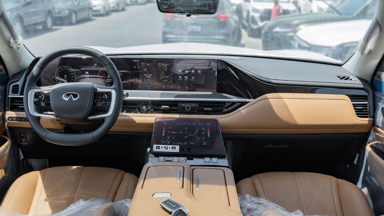 Infiniti QX80 2026 Infiniti QX80 Sensory 3.5L AT Petrol (White-Tan)