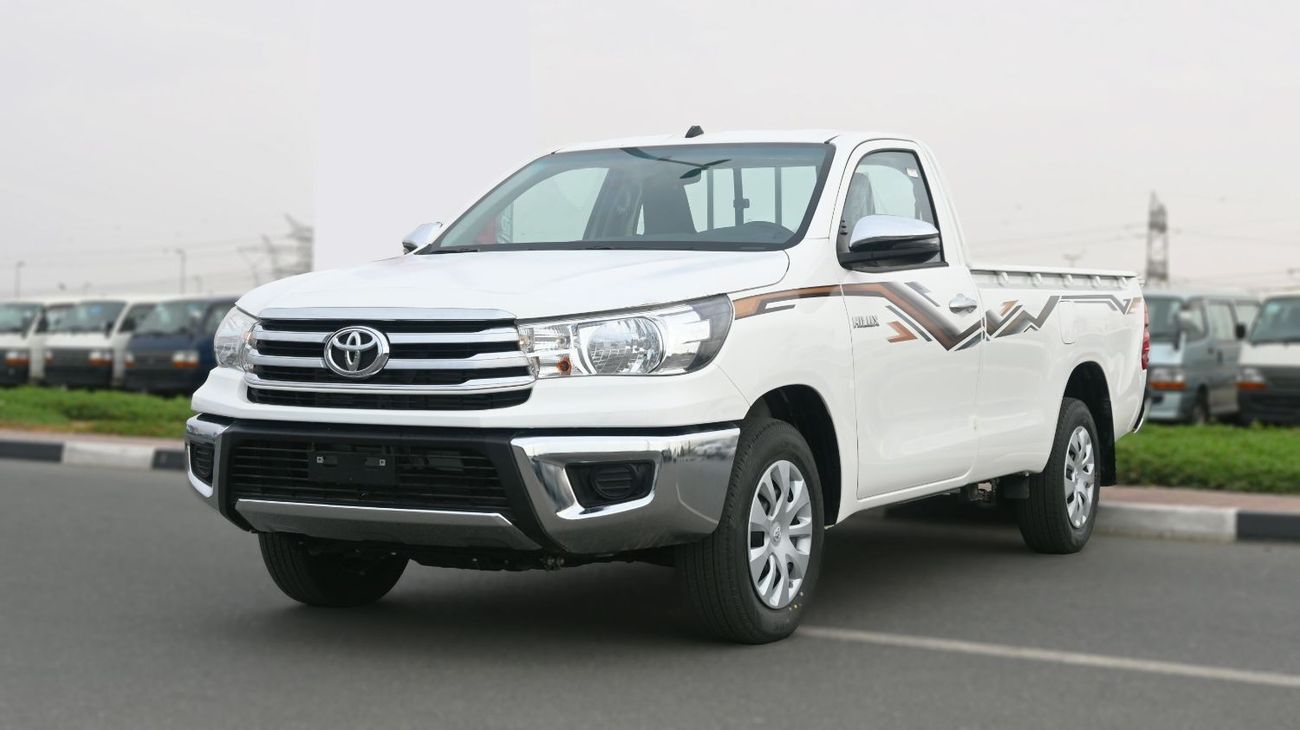 تويوتا هيلوكس Toyota Hilux 2024 Single Cab 2.4L Diesel Transmission Manual 5 Cargo Hooks White outside Black insid