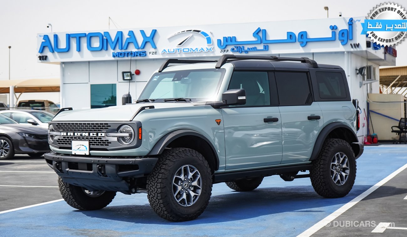 Ford Bronco Badlands Lux Ecoboost 2021 , GCC , 0Km , (ONLY FOR EXPORT)