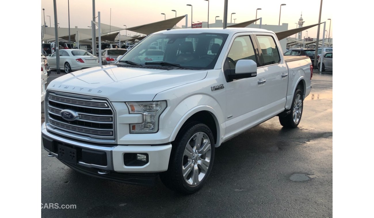 فورد F 150 موديل 2017 ليمتد حاله ممتازه من الداخل والخارج صبغ وكاله كراسي جلد ومثبت سرعه وتحكم كهربي كامل ونظام