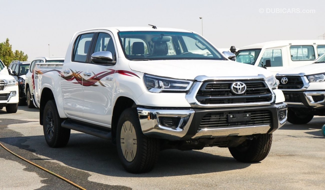 Toyota Hilux 2021 2.7L VVTI/Manual/LED/20"Alloy/Chrome/17"Alloy/Red Interior/Armrest/DVD/Camera/